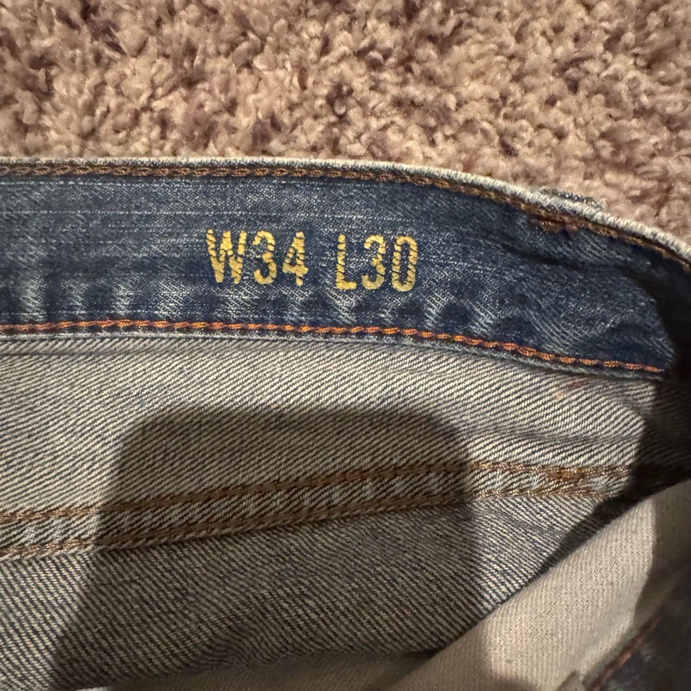 Mossimo Supply Co Blue Straight Jeans Classic Denim - Picture 4 of 4